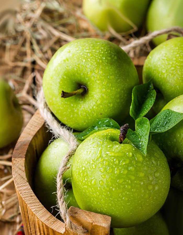 Beneficios para la salud de la fruta Manzana verde México